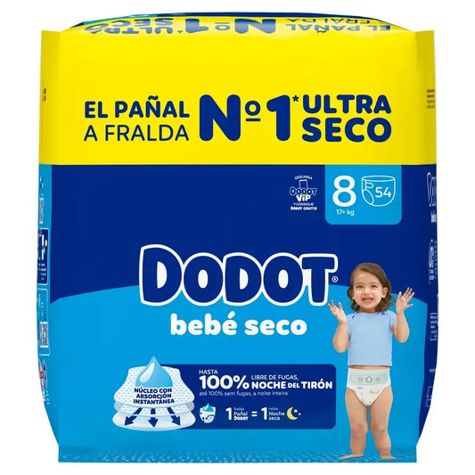 Dodot Bebé-Seco, koko 8, 54 vaippaa