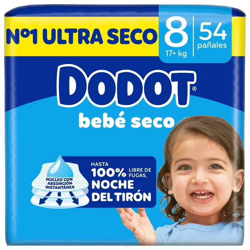 Dodot Bebé-Seco, koko 8, 54 vaippaa