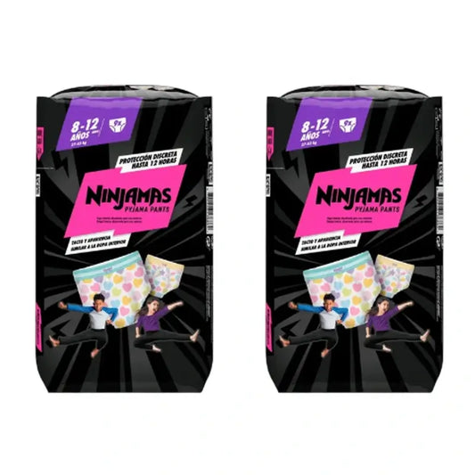 Dodot Ninjamas Size 8 Heart, 2X9 Nappies