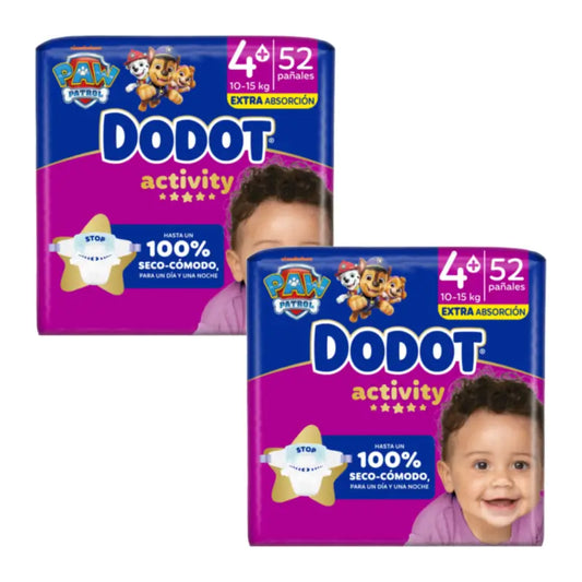 Dodot Activity, koko 4+ (10–15 kg), 52 vaippaa