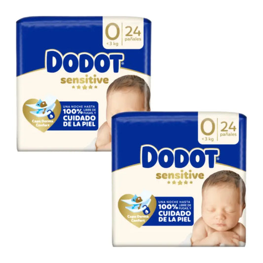Dodot Sensitive, koko 0, vastasyntyneille, 48 vaippaa