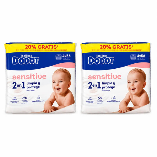 Dodot Sensitive -pyyhkeet, 2 x 224 kpl