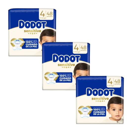 Dodot Sensitive, koko 4 (6–10 kg), 144 vaippaa