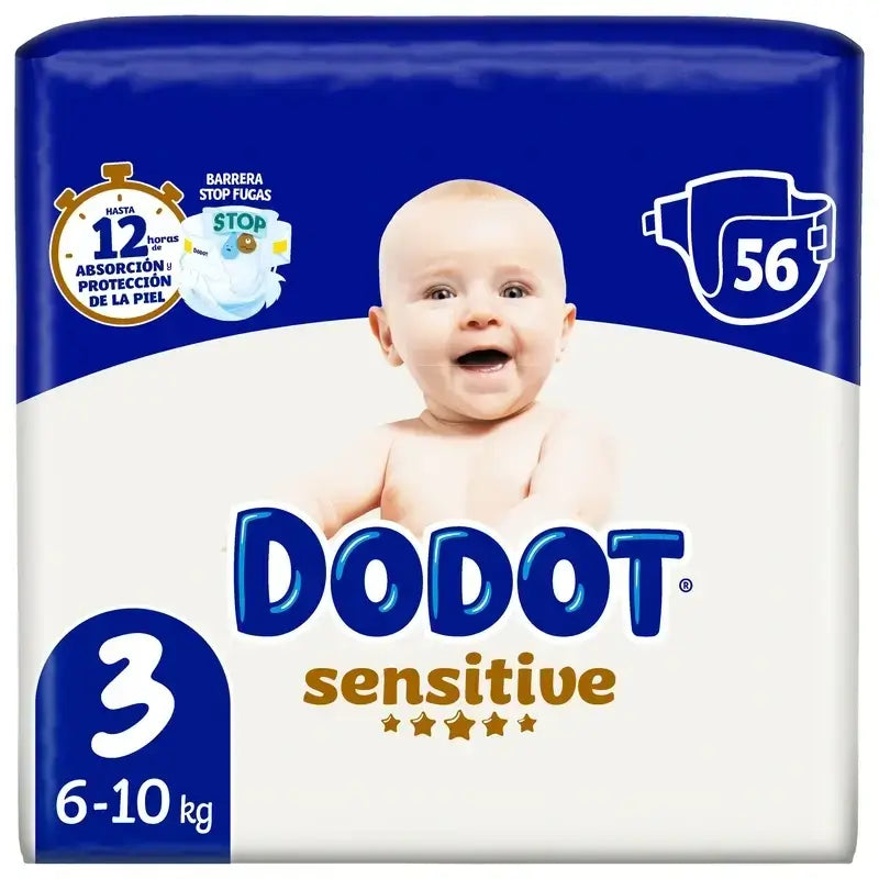 Dodot Sensitive, koko 3 (6–10 kg), 224 vaippaa