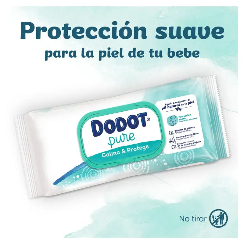 Dodot Pure Calma & Protege -vauvanpyyhkeet, 12 x 46 kpl