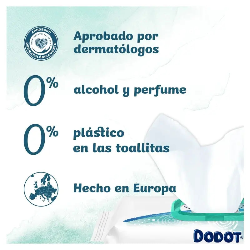 Dodot Pure Calma & Protege -vauvanpyyhkeet, 12 x 46 kpl