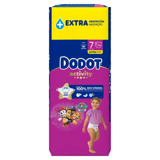 Dodot Activity, koko 7, yli 15 kg, 46 vaippaa
