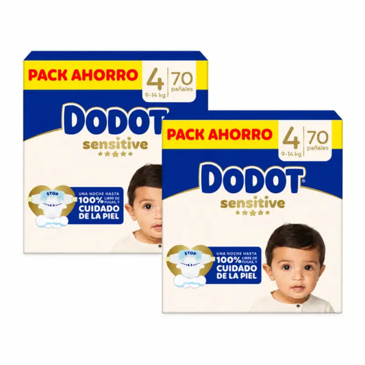Dodot Sensitive Box, koko 4, 2 x 70 vaippaa