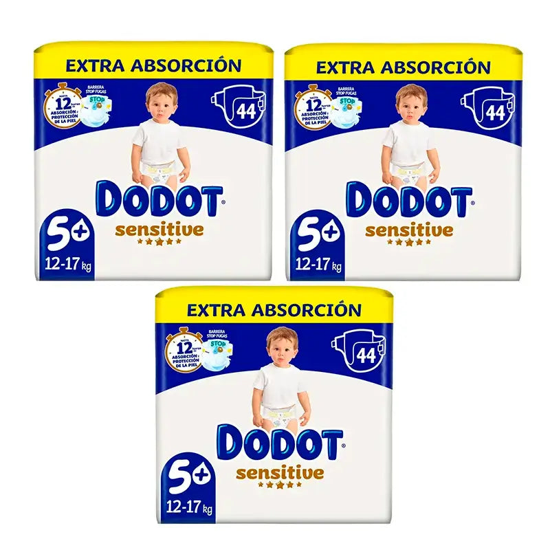 Dodot Sensitive Size 5, 132 Nappies