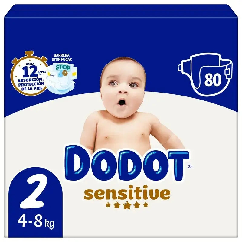 Dodot Sensitive koko 2, 160 vaippaa