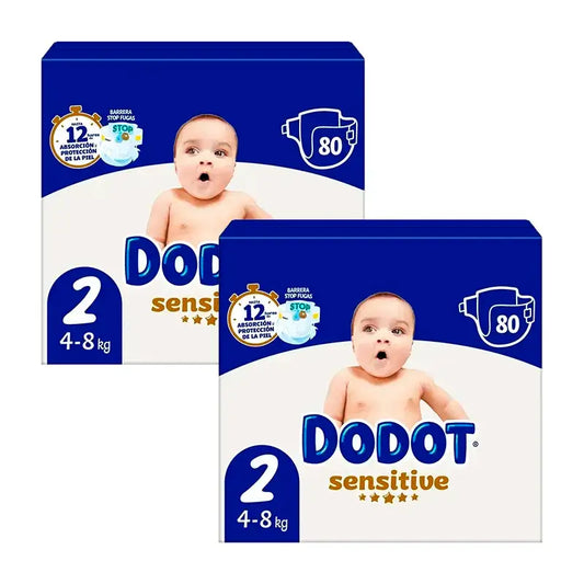 Dodot Sensitive Size 2, 160 Nappies