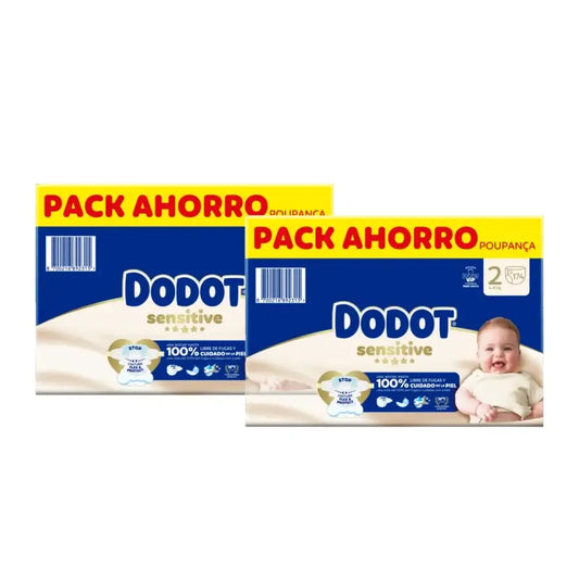 Dodot Sensitive, koko 2, vaipat 4–8 kg, 2 x 174 kpl:n pakkaus