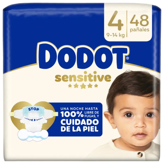Dodot Sensitive koko 4 (9–14 kg), 48 vaippaa