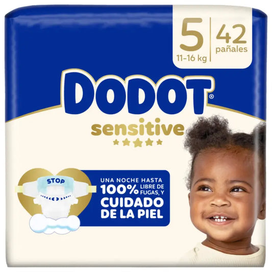 Dodot Sensitive, koko 5 (12–16 kg), 42 vaippaa
