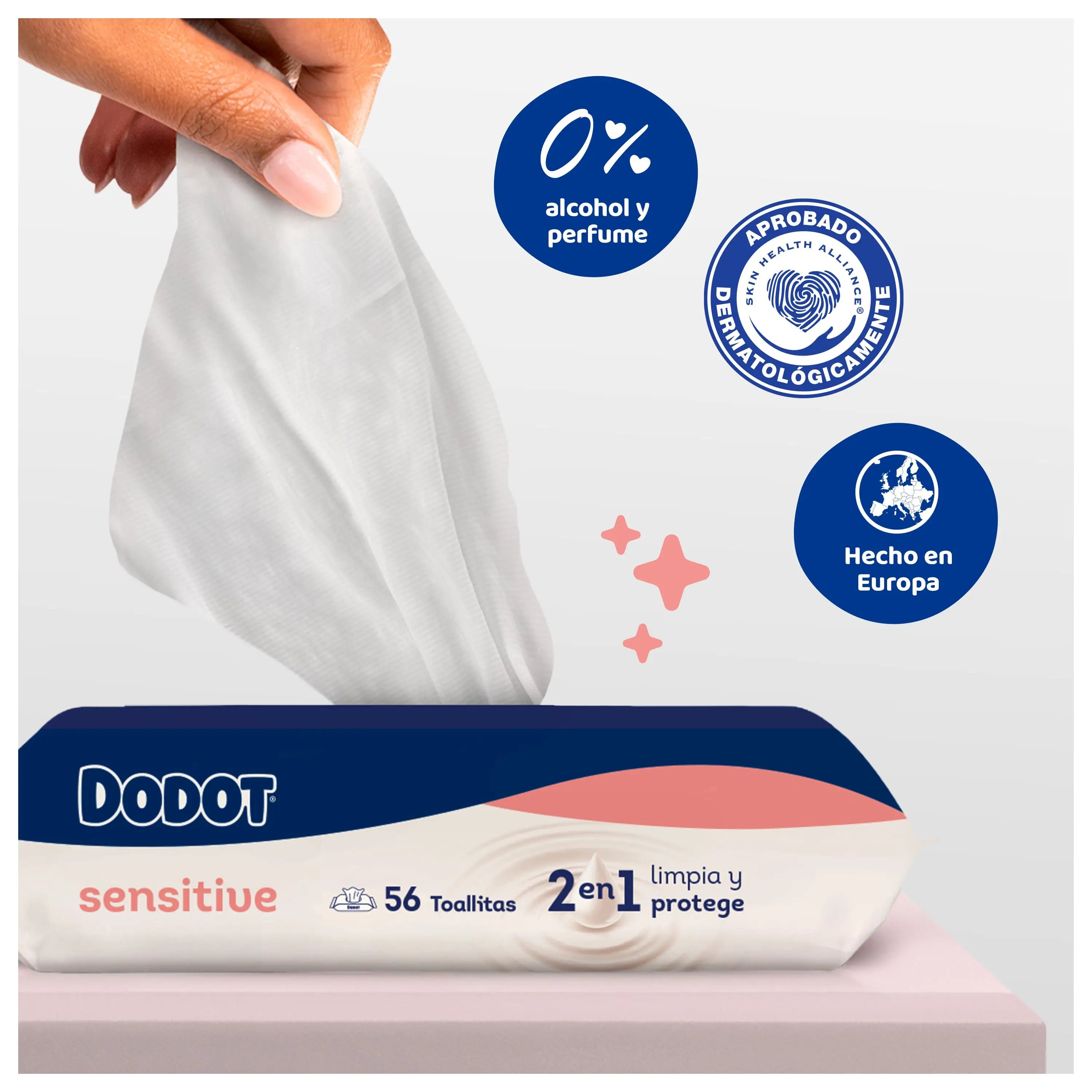 Dodot Sensitive -pyyhkeet, 4 x 56, 224 kpl (20 % ILMAISEKSI)