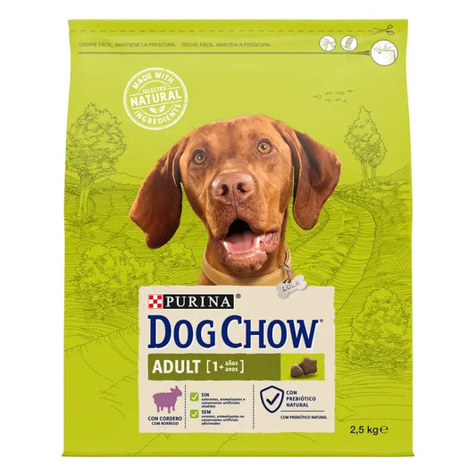 Dog Chow Canine Adult Lamb 2,5 kg, koiranruoka