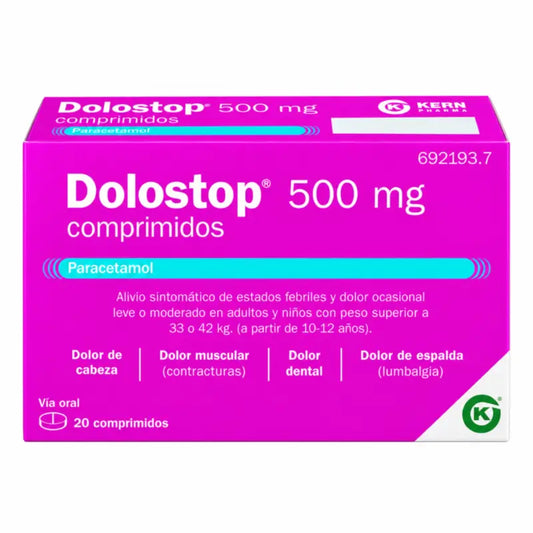 Dolostop 500 mg, 20 tablettia