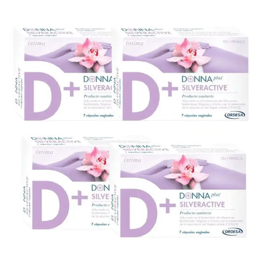 Donnaplus Silveractive Pack 4 x 7 Vaginal Capsules