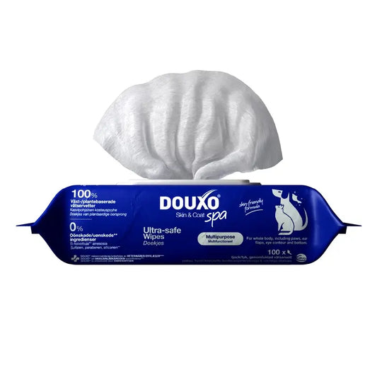 Douxo Skin & Coat Spa Multi-Purpose Wipes For Dogs & Cats, 100 pcs.
