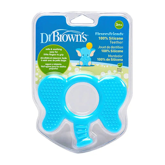 Dr.Brown's Blue Elephant Flexees Friends Teether