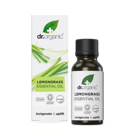 Dr.Organic Luomu- ja 100 % puhdas sitruunaruohon eteerinen öljy, 10 ml