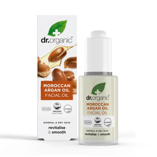 Dr. Organic Kasvoöljy Marokkolainen arganöljy 30 ml. 