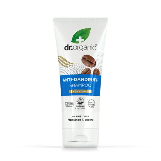Dr.Organic Kahvipohjainen hilseä torjuva shampoo, 200 ml