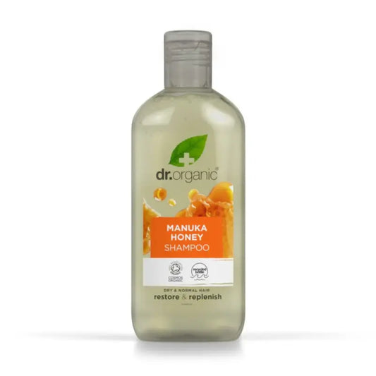 Dr.Organic Manuka-hunaja-shampoo – normaalille tai kuivalle hiukselle, 265 ml