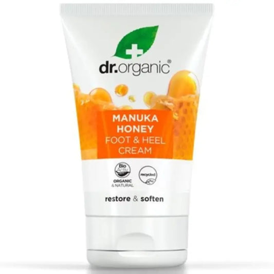 Dr.Organic Manuka-hunajalla rikastettu jalkojen ja kantapään voide, 125 ml