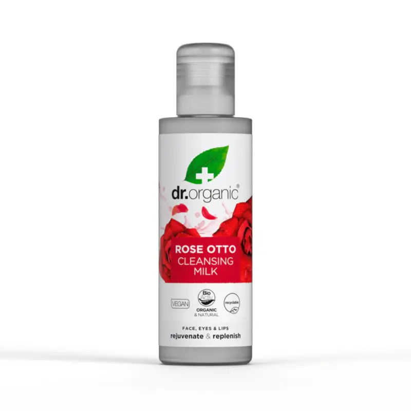 Dr. Organic Damaskuruusun puhdistusmaito 150 ml. 