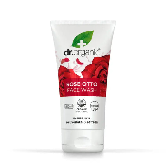 Dr. Organic -kasvovoide kypsälle iholle, Otto-ruusu, 150 ml
