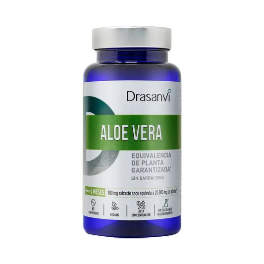 Drasanvi Aloe Vera 60 tablettia, Nutrabasicos-pakkaus, Drasanvi
