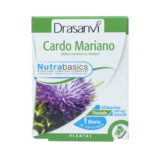Drasanvi Mariantähkä 30 kapselia, Nutrabasicos-pakkaus, Drasanvi