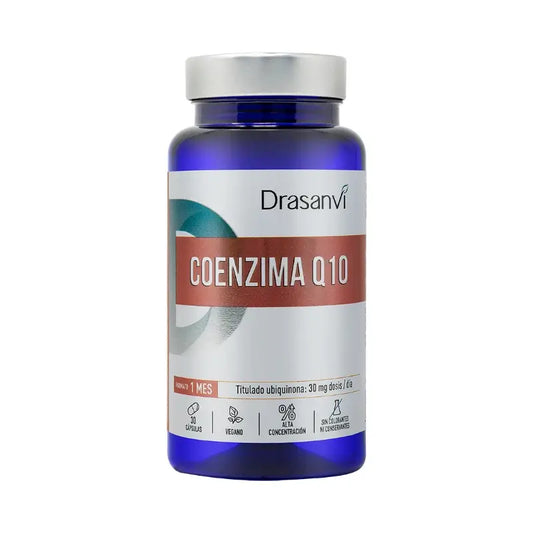 Drasanvi Koentsyymi Q10 30 kapselia, Nutrabasicos-pakkaus, Drasanvi