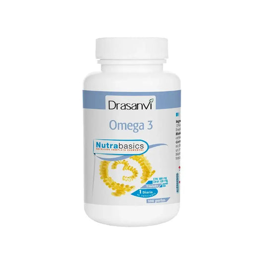 Drasanvi Omega 3 1000 mg, Nutrabasicos-pakkaus, 100 kapselia