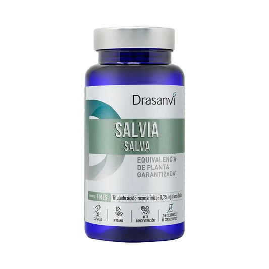 Drasanvi Salvia 30 kapselia, Nutrabasicos-pakkaus, Drasanvi