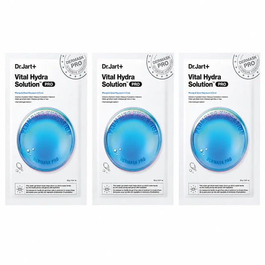 Dr.Jart+ Dermask Vital Hydra Solution Pro kosteuttava kasvonaamio, 26 g, 3 kpl:n pakkaus