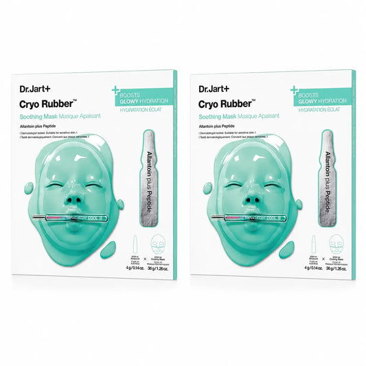Dr.Jart+ Cryo Rubber Soothing Mask -rauhoittava kasvonaamio, 2 kpl:n pakkaus