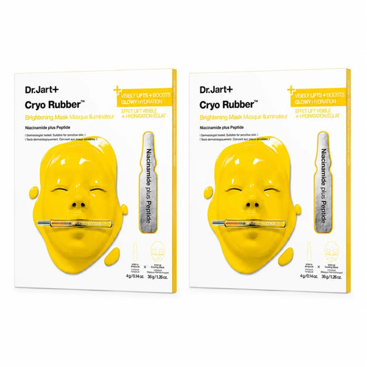 Dr.Jart+ Cryo Rubber Brightening Mask -kasvonaamio, 2 kpl:n pakkaus