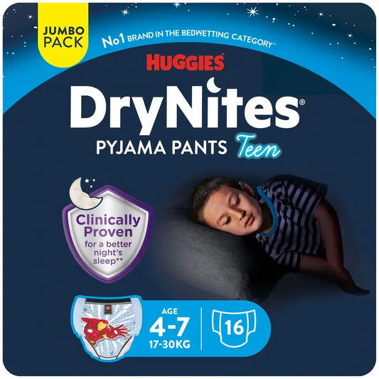 Drynites Size 4-7 Child Night Nappies , 16 pcs.