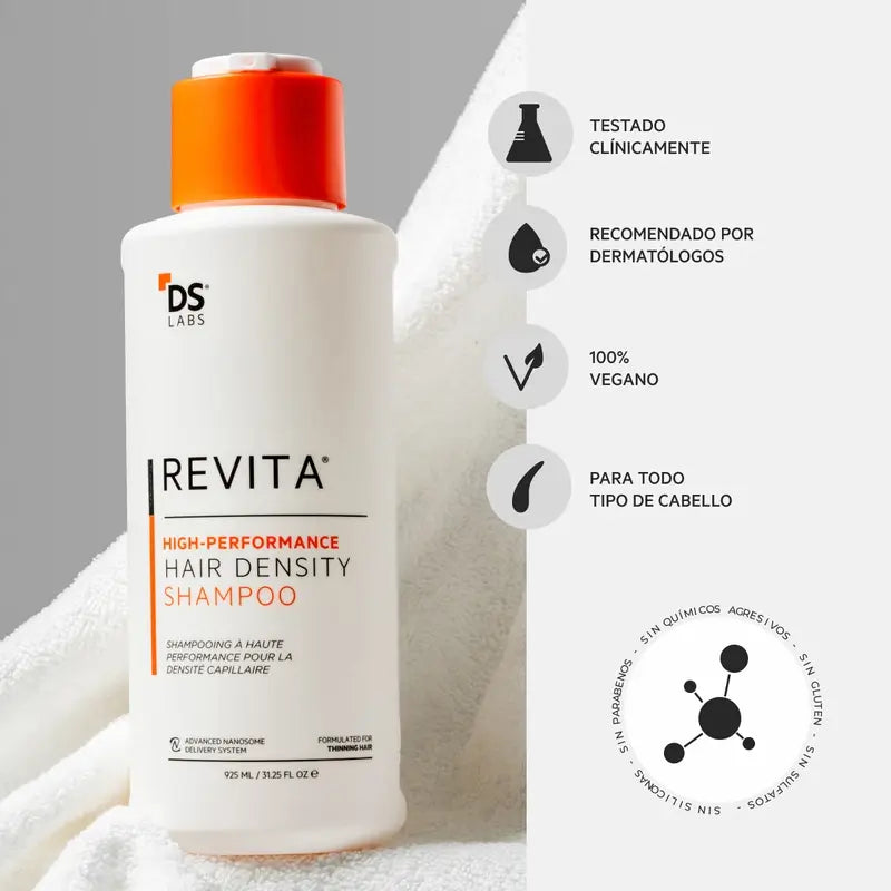 Ds Laboratories REVITA hiustenlähtöä ehkäisevä ja hiusten kasvua stimuloiva shampo 925 ml