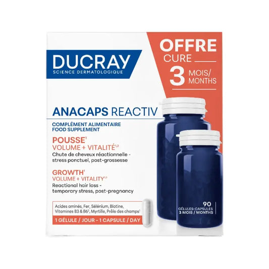 Ducray Anacaps Reactiv Caps Nc, 90 kapselia