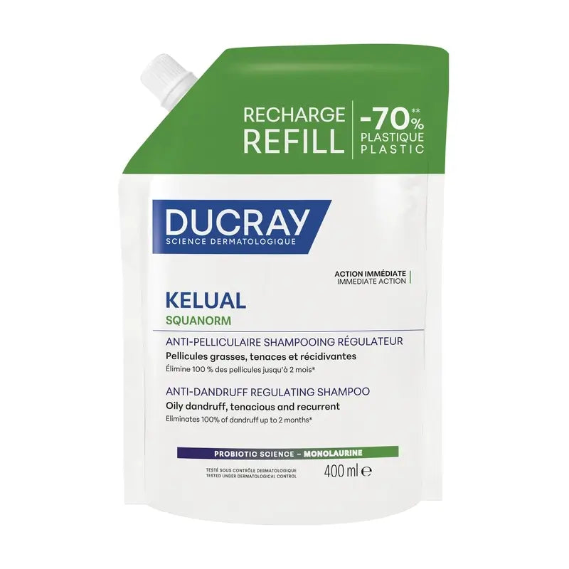 Ducray Kelual Squanorm Ch C Grease Eco Refill, 400 ml