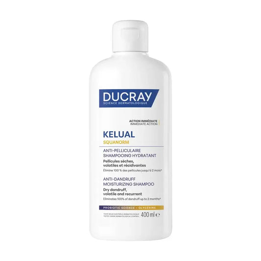Ducray Kelual Squanorm -shampoo kuivalle hilseelle 400 ml