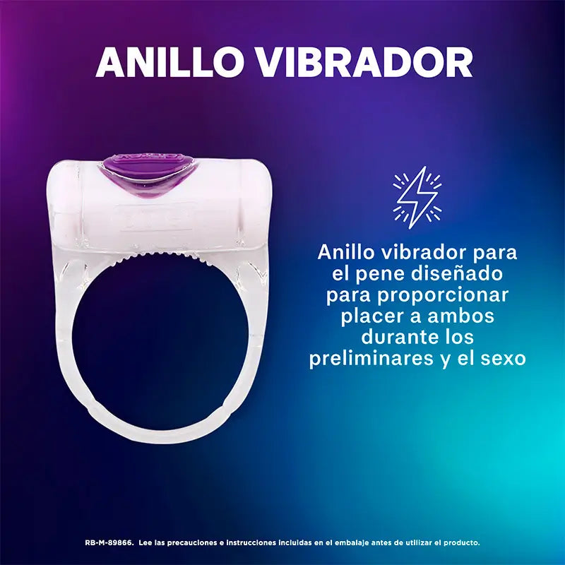 Durex Pack Gel Intense Orgasmic + Intense Orgasmic Vibrations -vibro-rengas