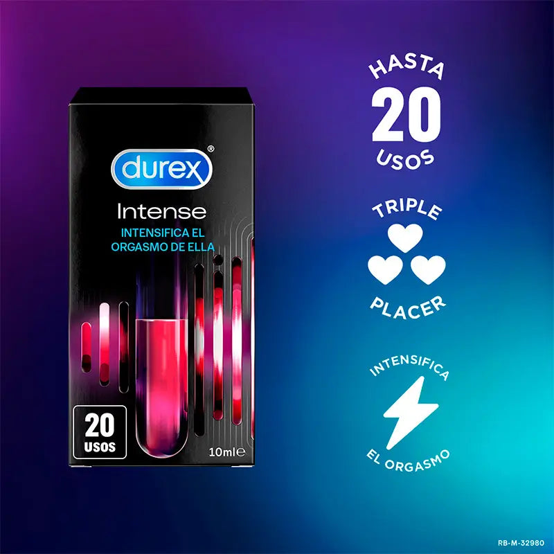 Durex Pack Gel Intense Orgasmic + Intense Orgasmic Vibrations -vibro-rengas