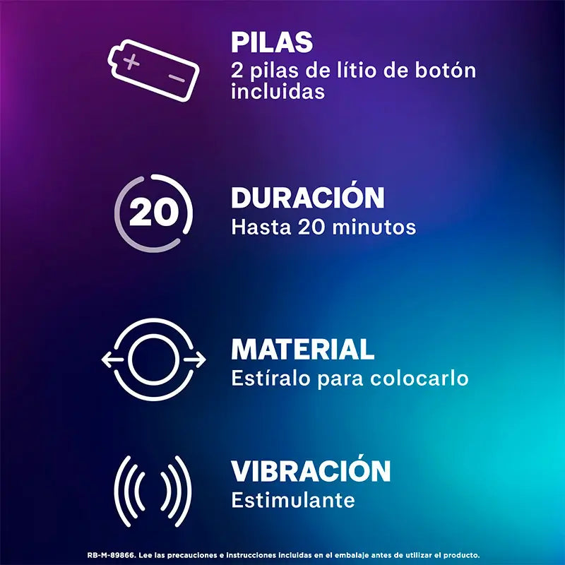 Durex Pack Gel Intense Orgasmic + Intense Orgasmic Vibrations -vibro-rengas