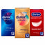 Durex Pack -kondomit: Original Natural Plus, 12 kpl + Sensitivo Suave, 12 kpl + Real Feel, 12 kpl