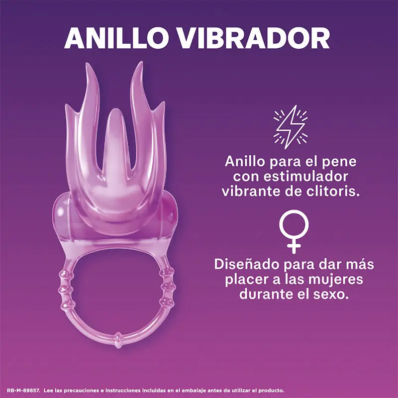 Durex Intense Orgasmic Diablillo -vibro-penisrengas, klitoriksen stimulaattori