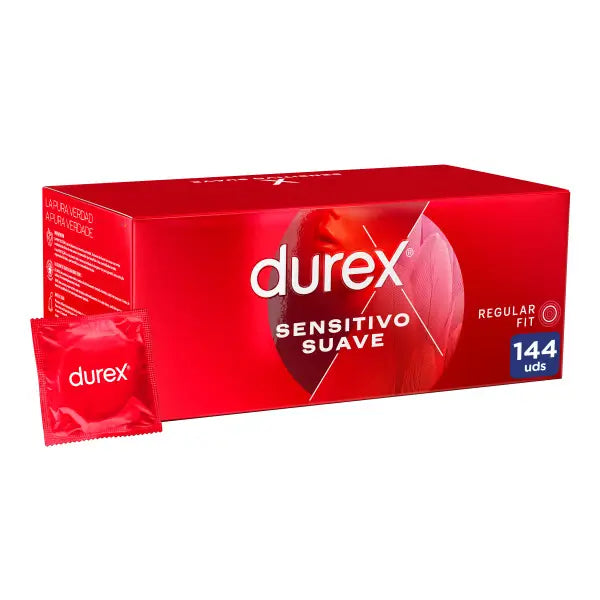 Durex Sensitivo -kondomit: pehmeät ja ohuet, parempaa herkkyyttä varten, 144 kondomin pakkaus